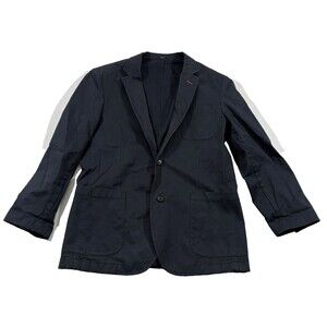 BONOBOS Navy Blue Solid 2 Button Deconstructed Blazer Sport Coat Jacket Sz M